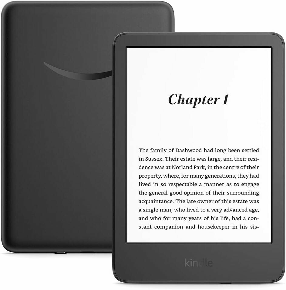 image of The Kindle (2022 release) showing first chapter of a kindle eBook.